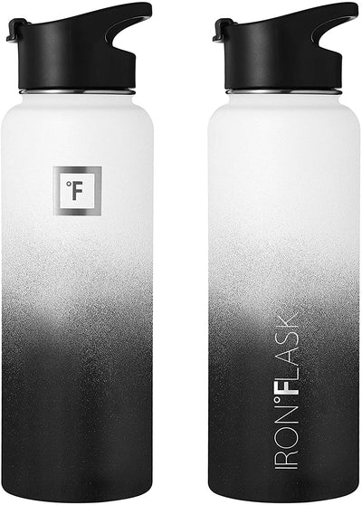 Sports water bottle 22 oz, 3 lids stainless steel, Day , Night