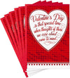 Valentines Day Cards, Red Hearts (6 Cards with Envelopes)