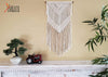 Macrame Wall Hanging Tapestry 16" x 36" Color (Beige)