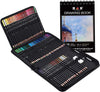 76 Colored Pencils and Sketchbook Drawing Kit