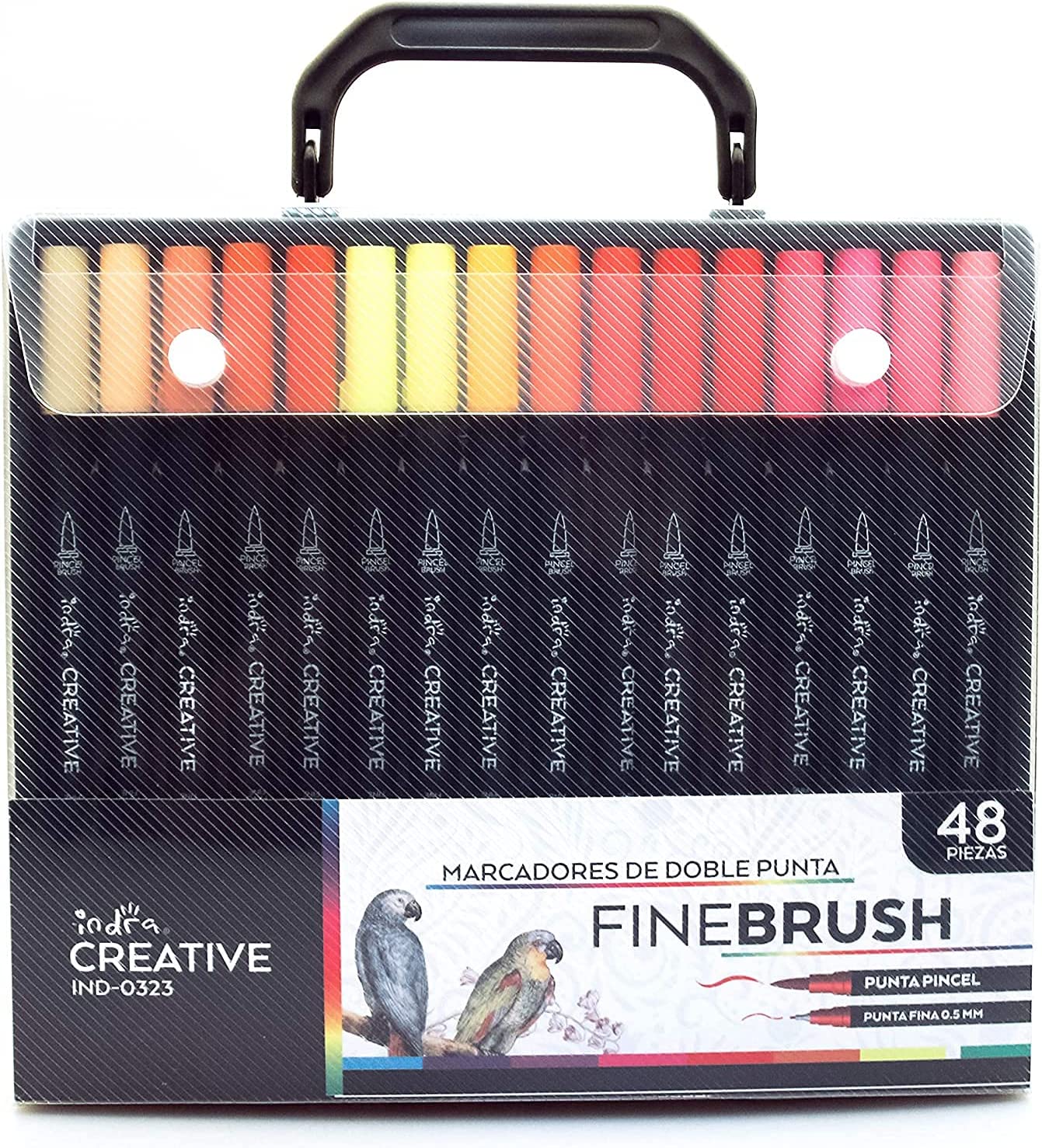 48 Colors Watercolor Brush Pens, 4mm Fine Tip