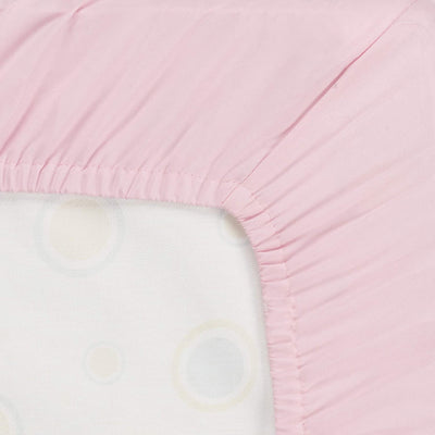 Fitted Microfiber Crib Sheet, Pink Solid