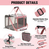 17 inch large pet carrier, pink