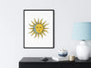 Poster (Psychedelic Sun) Wall Decor