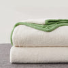 Sage Green Woven Sherpa Blanket - 50" x 63" Thick Soft Throw