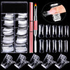 100 PCS Clear Nail Extension Form Tips