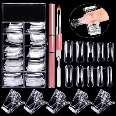 100 PCS Clear Nail Extension Form Tips