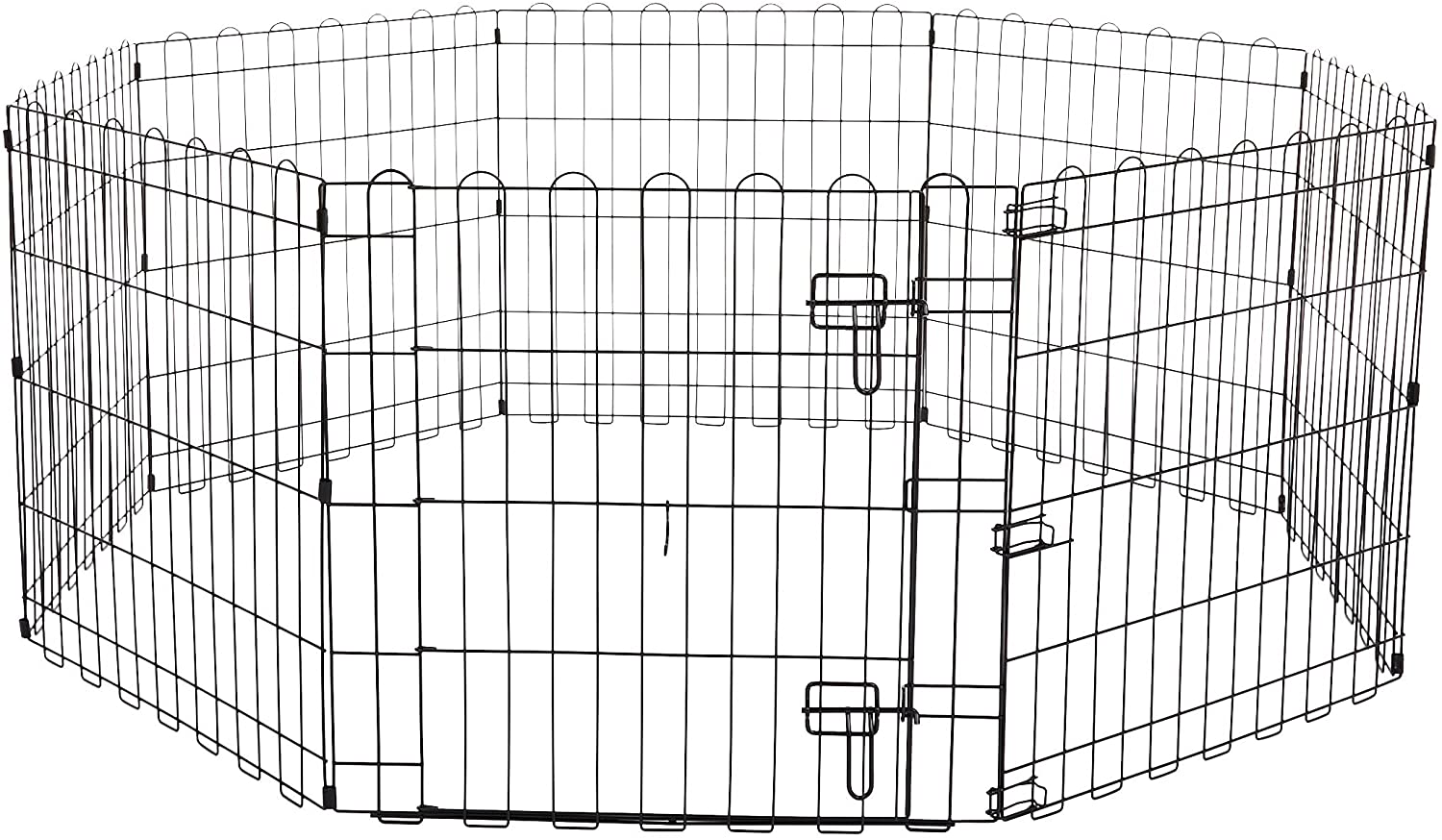 Pet Exercise Playpen Foldable,59.06x59.06x24inches,black