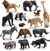 Tiny Safari Animal Figures Toy, 14 Pieces