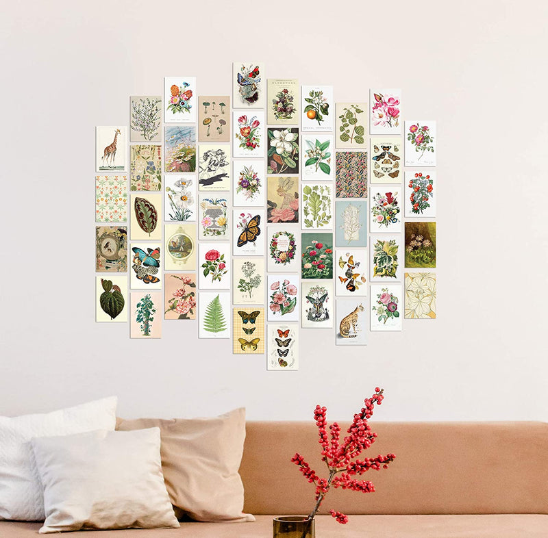 Vintage Decor Wall Collage Kit, 50 Set 4x6 inch