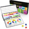 Set in metal palette with watercolor paints, 48 colors