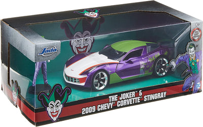 Chevy Corvette Collectible and Joker Figure, L-8, W-3. 75, H-2 in