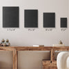 Black Canvas Chalkboards - 24-Pack Assorted Sizes (Multisize x24)