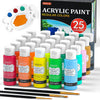 Acrylic paint, 25 colors of 2 oz/60 ml, richly pigmented.