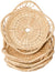 Bohemian bamboo rattan coasters, set of 4