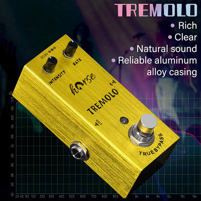 tremolo pedal, electric guitar effect pedals (yellow)