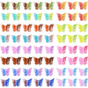 50 Pieces Butterfly Hair Clips 12 Gradient Jelly Colors