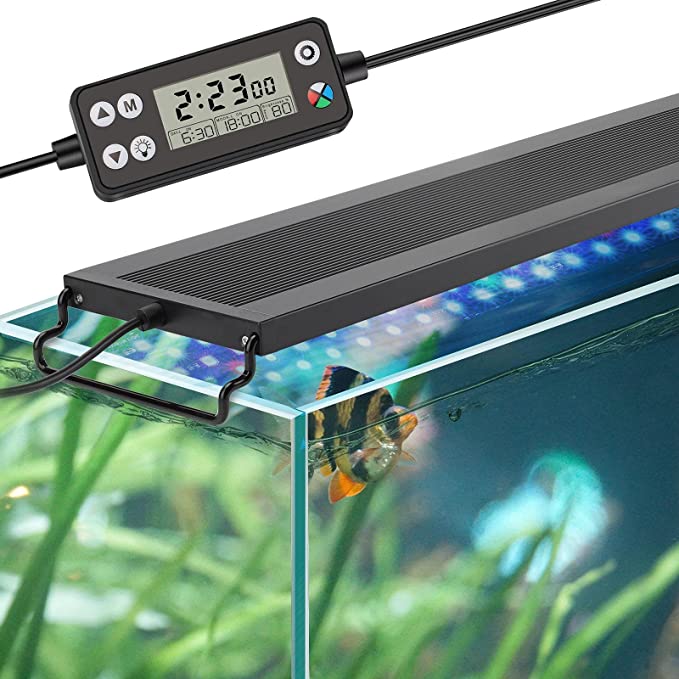 Auto On/Off LED Aquarium Light, 18W (for 18-24 inch tank)