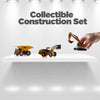 3-Pack of collectible realistic metal construction trucks