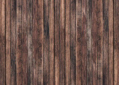 Rustic Retro Wood Backdrop (7 x 5 Ft) Brown