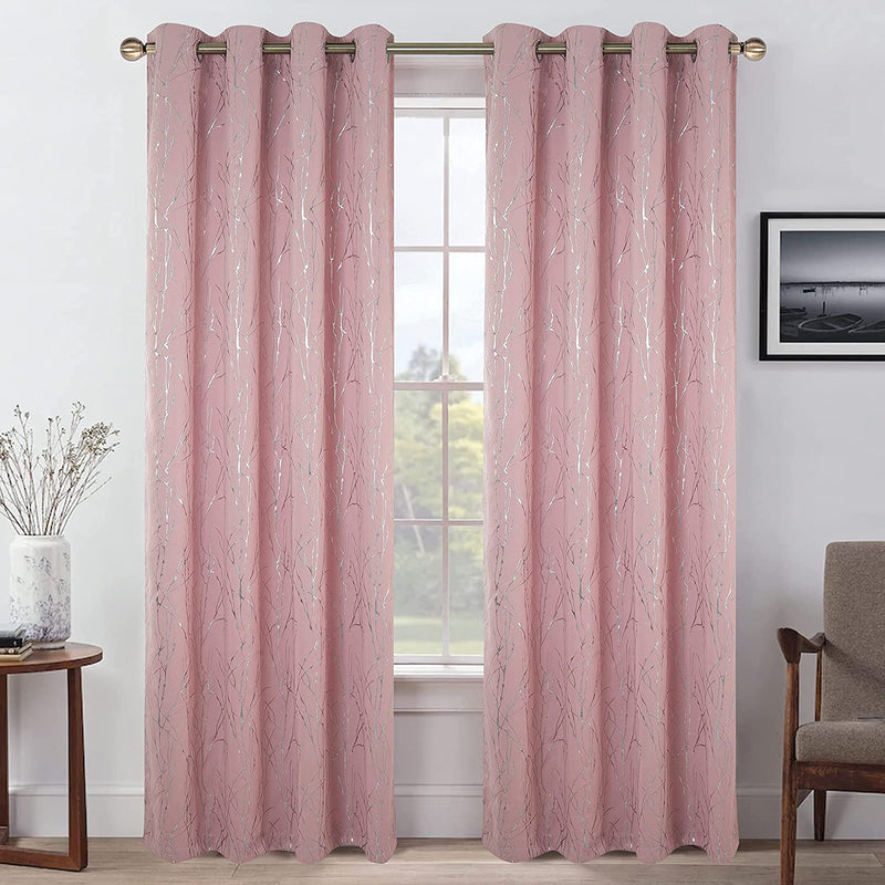 Blackout Curtains (52" x 63", Blush, 2 Panels)