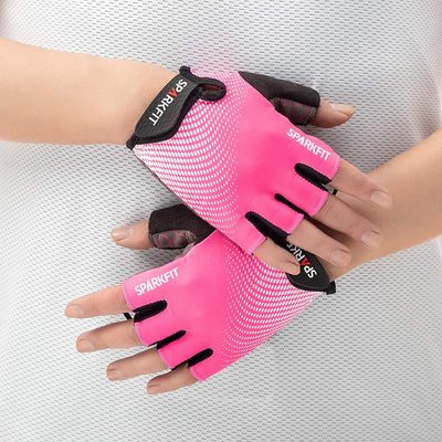 Cycling gloves, Non-slip (Pink color)