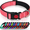 Reflective Dog Collar, with Safety Locking Buckle, Small (Pink)