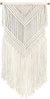 Macrame Wall Hanging Tapestry 16" x 36" Color (Beige)