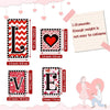 Love blocks, wooden valentine decoration, 2 pieces