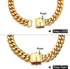 Chain Collar for pet, 18K Metal, 12 inches, gold