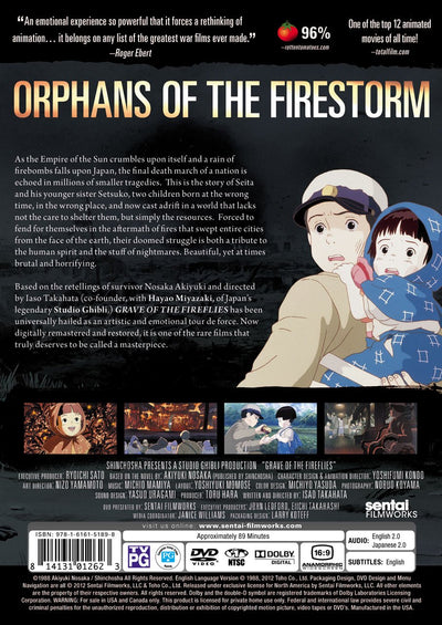 Grave of the Fireflies, DVD