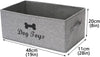 Pet Toy Basket, 20 Inch, Gray 2