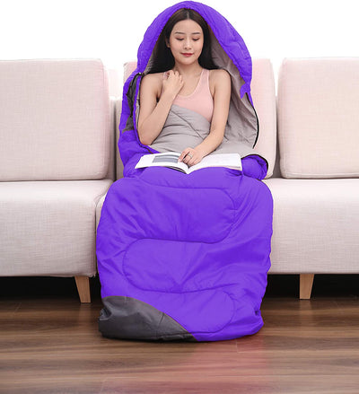 Sleeping bags 4 seasons, waterproof,  grey purple