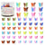 50 Pieces Butterfly Hair Clips 12 Gradient Jelly Colors