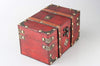 7.1 x 4.7 x 4.2 inch vintage wooden treasure chest