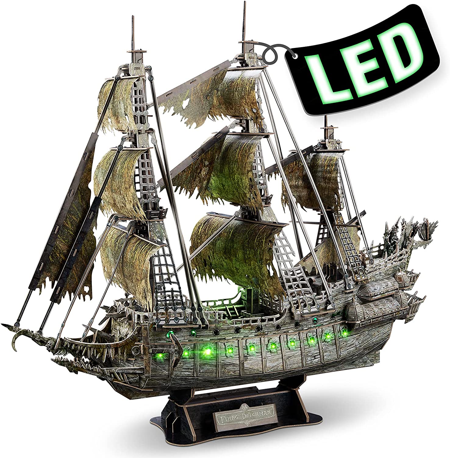 Puzzle 3d model pirate ship, 360 pieces