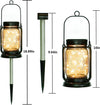 Set of 2 Outdoor Hanging Solar Lanterns