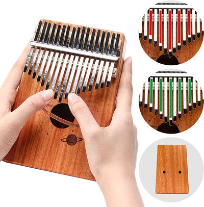 Kalimba Thumb Piano 17 Keys, Wood, 7.9 x 5.5 x 2.4 inches