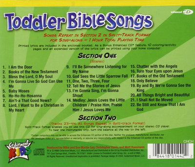 Toddler Bible Songs (Audio CD)