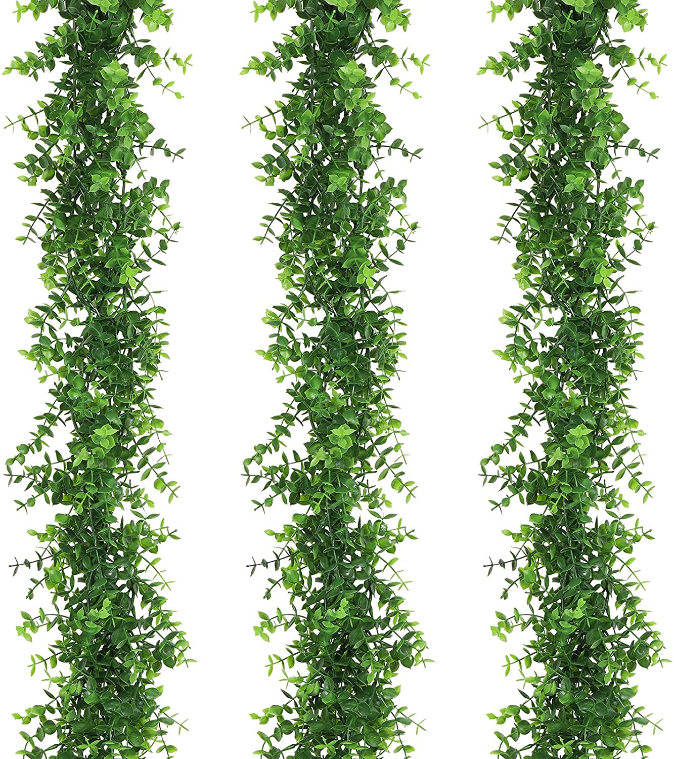 3 Pack Artificial Eucalyptus Garland, 6ft, (Green)