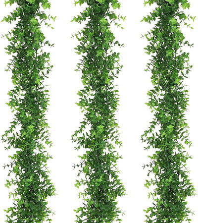 3 Pack Artificial Eucalyptus Garland, 6ft, (Green)