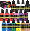 16 Colors Airbrush Paint Set 1oz/30ml Opaque and Neon Colors