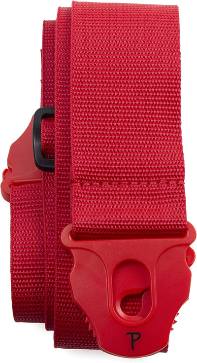 Guitar Strap - Nylon - Locking End - Red