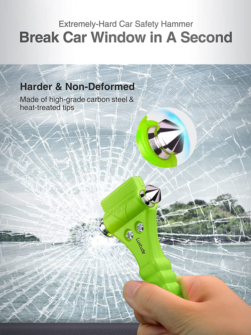 2 in 1 car emergency escape tool, 2 packs, Green