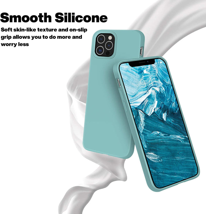 6.7" Silicone Rubber Full Body Protective Case, MintCream