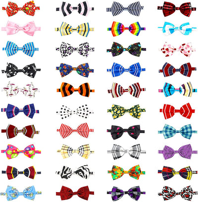 Pet Bow Neck Ties, 40 Piece