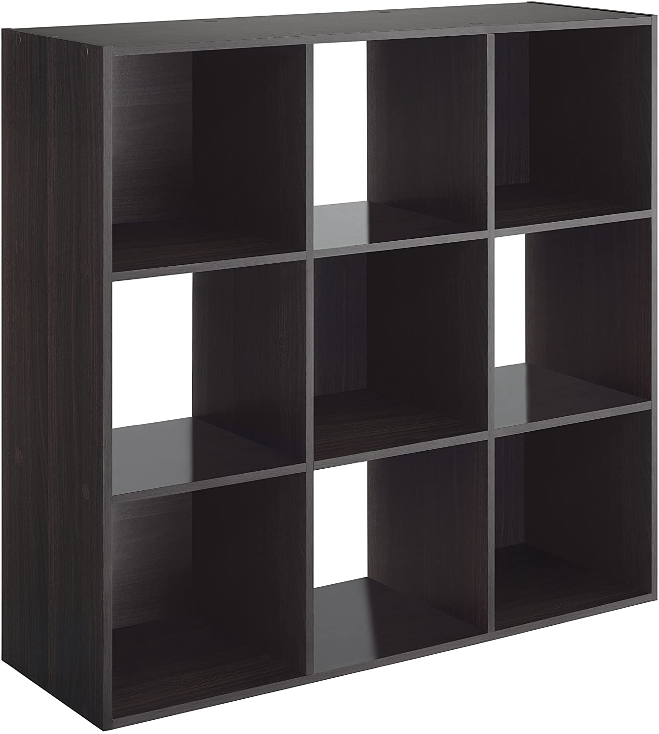 Cube Organizer x 9, 3 shelves, Espresso color