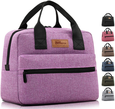 Insulated Lunch Bag for Women and Men Purple