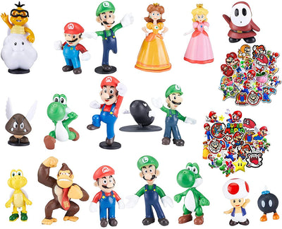 Super Mario Mini Toys, Action Figures Toys, 18pcs