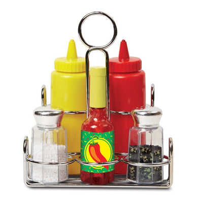 Condiment set (6 pieces) - Play food, for children